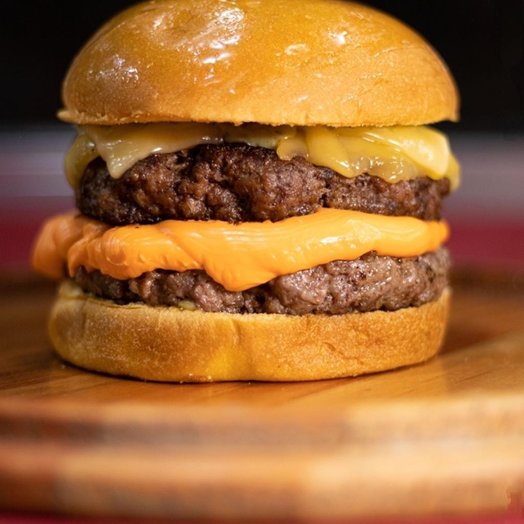 食一佳美式汉堡牛肉饼原味纯真牛肉饼生制冷冻半成品商用1kg10片 - 图1