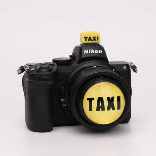 TAXI 相机卡通镜头盖热靴M50适用佳能200D小痰盂49MM52 58 40.5 - 图1