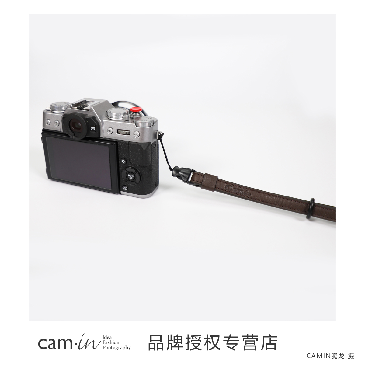 cam-in 意大利原厂植鞣牛皮真皮相机手腕带细绳接口G7X理光GR2GR3 - 图1