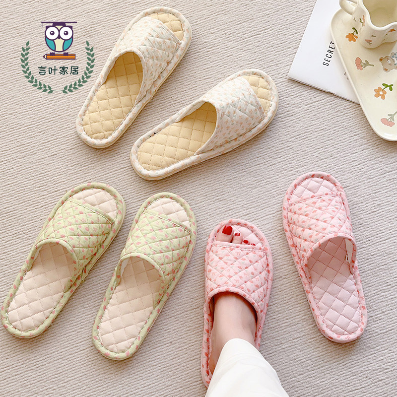 新款特价情侣布艺包头棉拖鞋男女家居家室内橡胶底木地板纯棉秋冬,淘宝优惠券,粉丝福利购,淘宝优惠卷