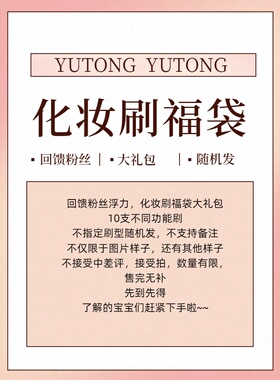 雨潼化妆刷福袋10支不同功能随机发部分不是雨潼标偶有瑕疵接受拍