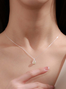 银十字链S999足银福袋和田玉项链