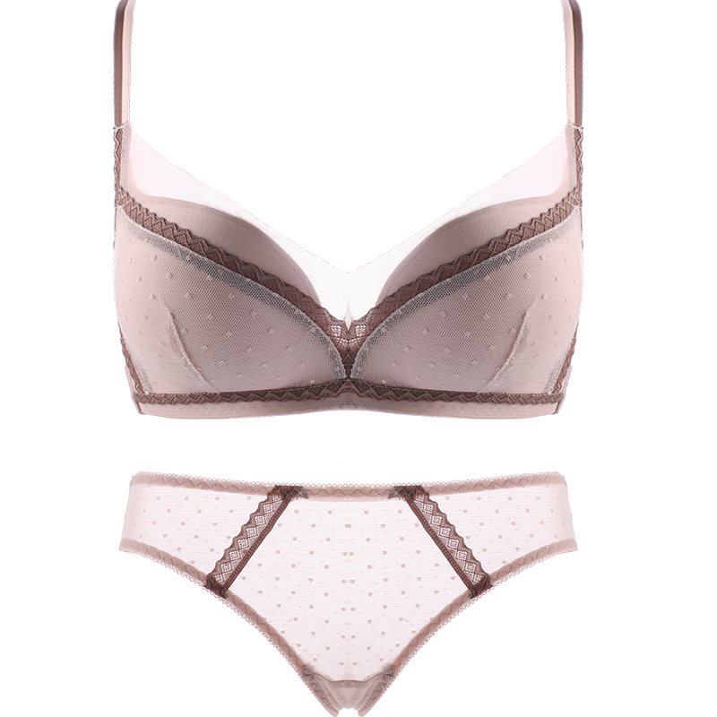 丝之莎内衣旗舰店【9.9预售】聚拢调整型收副乳小胸内衣女无钢圈文胸套装 美背胸罩3