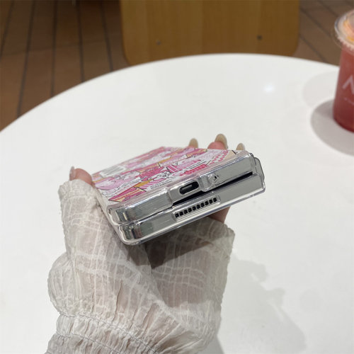 ins日韩卡通美乐蒂帕恰狗适用于三星FOLD7手机壳fold6折叠屏创意新款FOLD5磁吸FOLD4/3手链女款w22保护套 - 图2