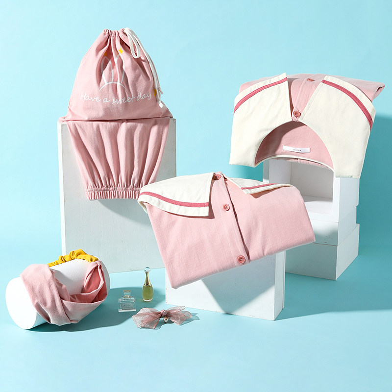 春秋季夏纯棉兔家居服套装ins睡裙 美腾睡衣/家居服套装