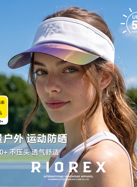 夏季防晒空顶遮阳帽透明视线好