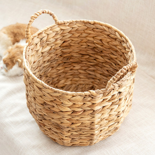 轻奢草编脏衣篮洗衣篮脏衣服收纳筐家用衣篓装放衣服脏衣篓收纳桶 - 图1