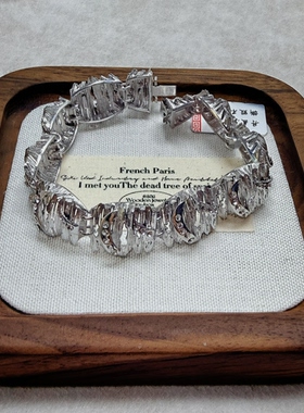 意大利进口925银  925银镀玫瑰金手链 设计专柜定制 高定工艺