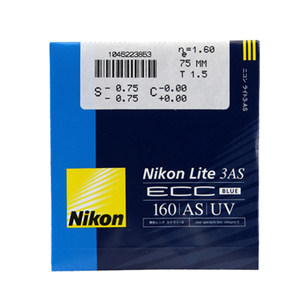 NIKON 尼康防蓝光眼镜片1.56近视眼防辐射易洁1.6非球面ECC BLUE