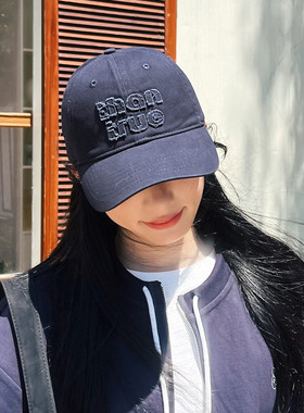 帽子女春秋高级感时尚百搭情侣款鸭舌帽棒球帽显脸小宽帽檐运动帽