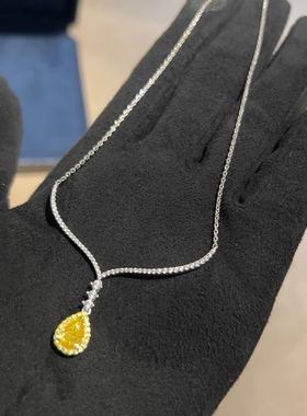 梨形水滴高媞黄钻V形镀金