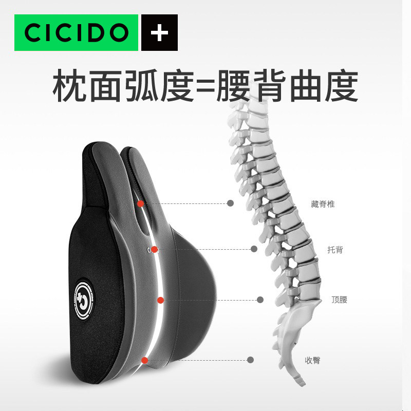 cicido兔年汽车腰靠背开头枕靠垫 夕夕多腰靠