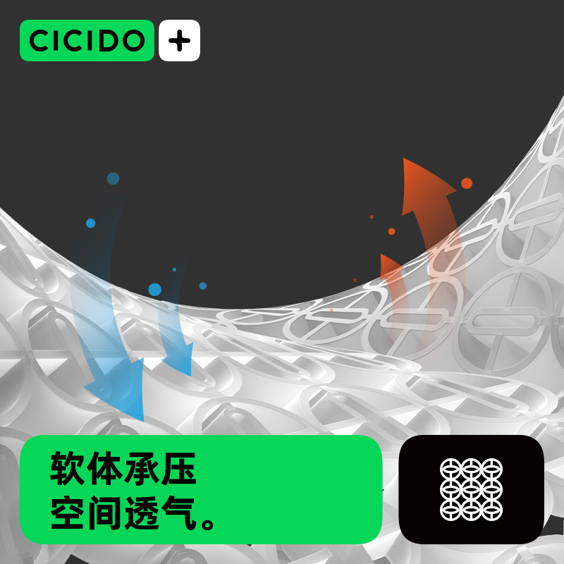 CICIDO夏季坐垫蜂窝凝胶久坐凉席透气凉垫椅凳子办公室汽车座屁垫 - 图0