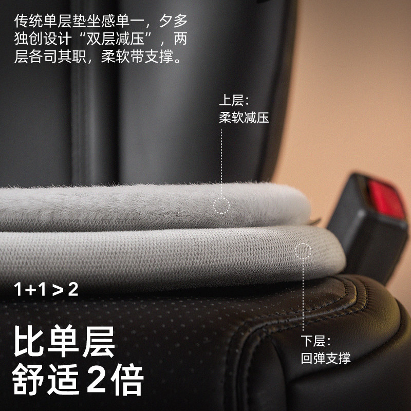 CICIDO夕多汽车坐垫防屁股痛增高冬季厚单片保暖毛绒座垫高级感女,淘宝优惠券,粉丝福利购,淘宝优惠卷