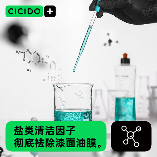 CICIDO夕多高浓缩洗车液汽车水蜡强力去污上光黑白车用泡沫清洗剂 - 图0