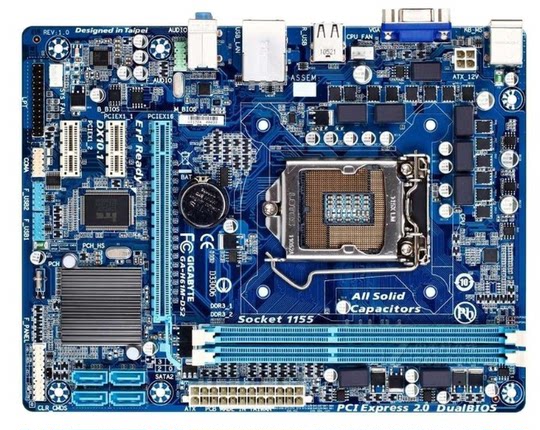 ASUS H61 desktop motherboard B75Z771155 pin
