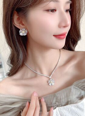 套装项链套装时尚春夏气质花朵
