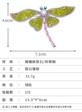 高级感跨境服装女轻奢胸针别针