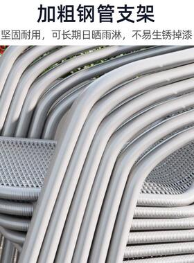 阳台小桌椅三件套休闲茶桌椅户外桌椅露天庭院室外折叠白色玻璃桌