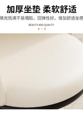 餐椅家用2024新款轻奢高级感餐桌椅接待洽谈茶桌椅子餐厅凳子靠背