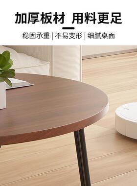实木可折叠小圆桌方桌户外便携式矮桌小户型茶几角几客厅茶台定制