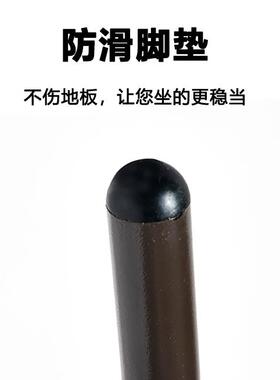 户外椅子塑料休闲单椅室外桌椅会议凳子铁艺单人靠背椅阳台仿藤椅
