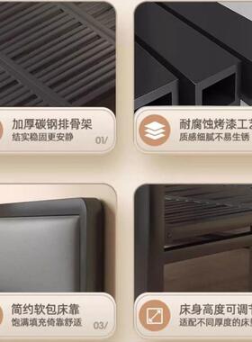 折叠床1米2单人床成人家用简易小床出租房铁艺床架宿舍午休硬板床