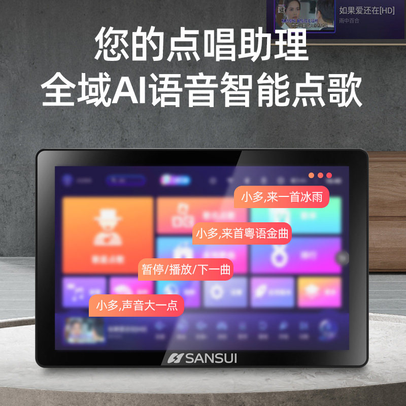 山水c14家庭ktv点歌机平板触摸屏 sansui先爱KTV/卡拉OK音箱