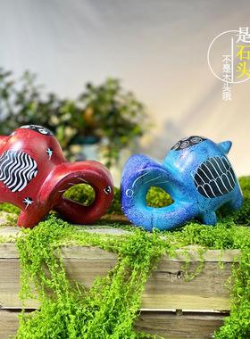 非洲特色手工艺肥皂石雕刻摆件