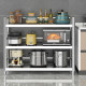 Kitchen stainless steel storage rack microwave oven rack pot rack storage floor-standing multi-layer shelf fence rack