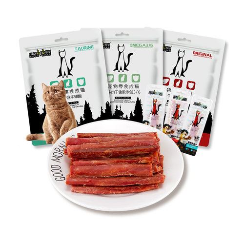 蒙贝猫用牛肉干60条猫条猫咪零食宠物成猫幼猫小肉干罐头 - 图3