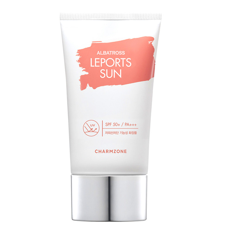 婵真信天翁乳韩国脸部清爽男防晒霜 婵真防晒霜