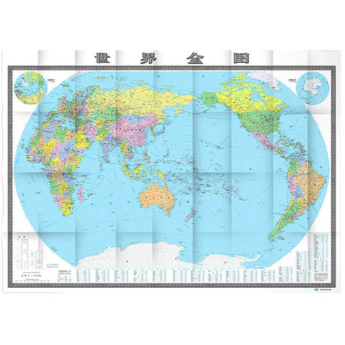 【发货快】2026年世界地图2米X1.5 2m超大墙贴贴图高清大尺寸全图行政图客厅办公室会议室交通航空航线交通运输物流另售挂图 - 图3