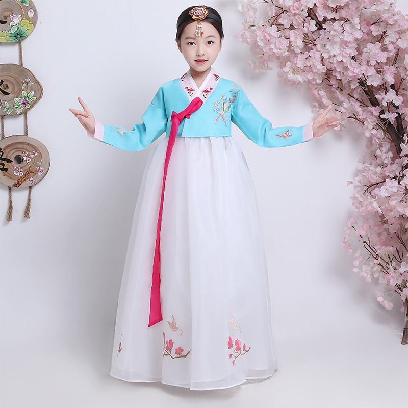 韩服女童朝鲜服装儿童少数民族服饰幼儿园演出传统延吉舞蹈鲜族服 - 图2
