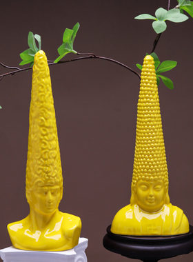 大卫佛像艺术小摆件花插装饰品