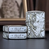 Zhibao Подлинная Zippo более легкая броня версии королевского возвращения Zodiac Tiger Head American Gift Zppo