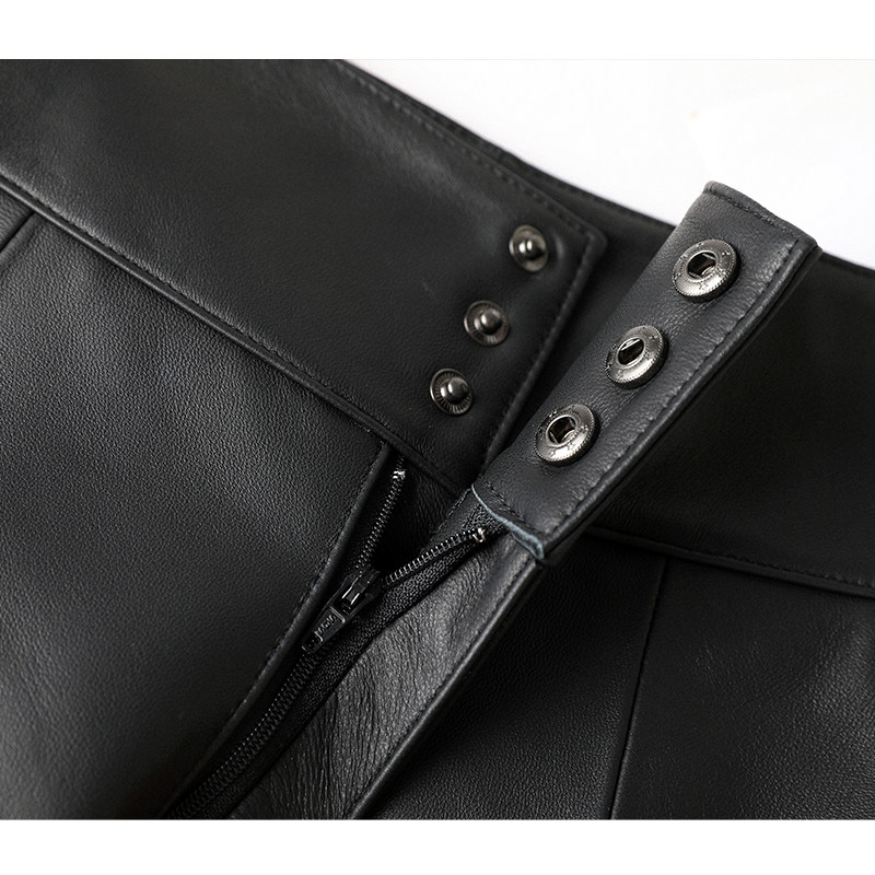 F10真皮女短裤绵羊皮秋冬新款高腰显瘦休闲宽松五分裤中裤,淘宝优惠券,粉丝福利购,淘宝优惠卷