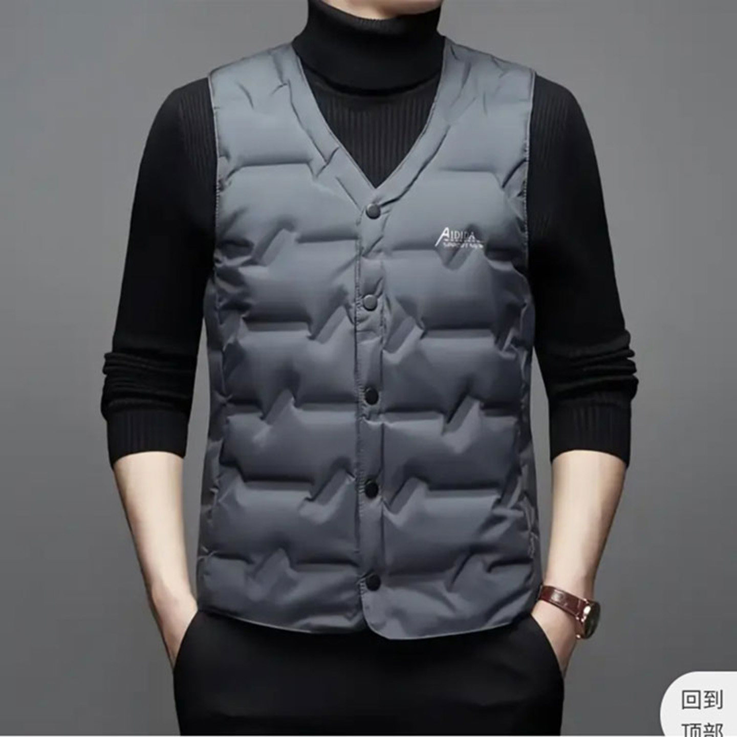 点击率男装男士V领90白鸭绒羽绒背心马甲秋冬季保暖无袖坎肩夹克,淘宝优惠券,粉丝福利购,淘宝优惠卷