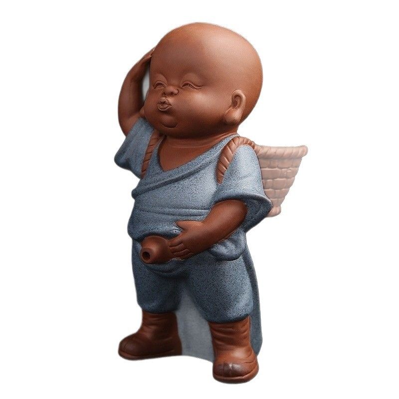 可爱小和尚茶宠摆件紫砂童子茶具配件茶道装饰品,淘宝优惠券,粉丝福利购,淘宝优惠卷