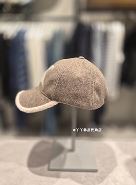 CK韩国代购男女款保暖毛毡棒球帽