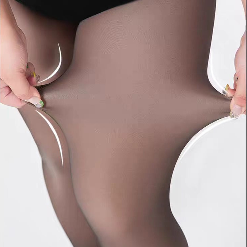 大码胖mm水光黑透肤高腰打底裤秋冬加绒200斤黑丝光腿神器假透肉,淘宝优惠券,粉丝福利购,淘宝优惠卷