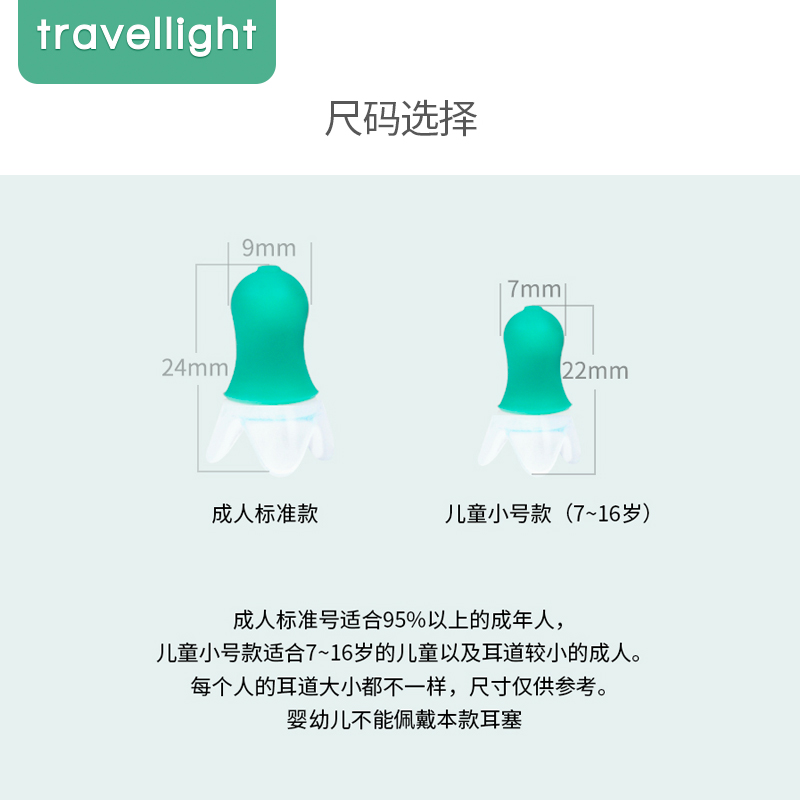 Travellight飞机耳塞减压专用航空飞行坐飞机男女降噪防耳鸣耳痛 - 图3