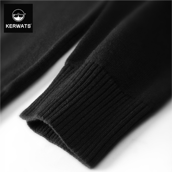 KERWATS ດູໃບໄມ້ລົ່ນແລະລະດູຫນາວຂອງປີ Rabbit ຮູບແບບ Rabbit ພິມ Cotton ເພດຊາຍແລະແມ່ຍິງຄູ່ຜົວເມຍ Lazy Style Pullover Sweater