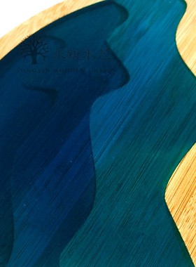 树脂木头食物茶盘禅意风摆件