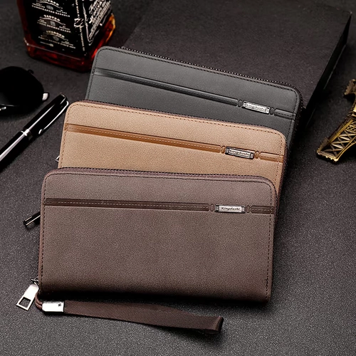 Длинный бумажник с молнией, модный кошелек, сумка с петлей на руку, маленькая сумка клатч