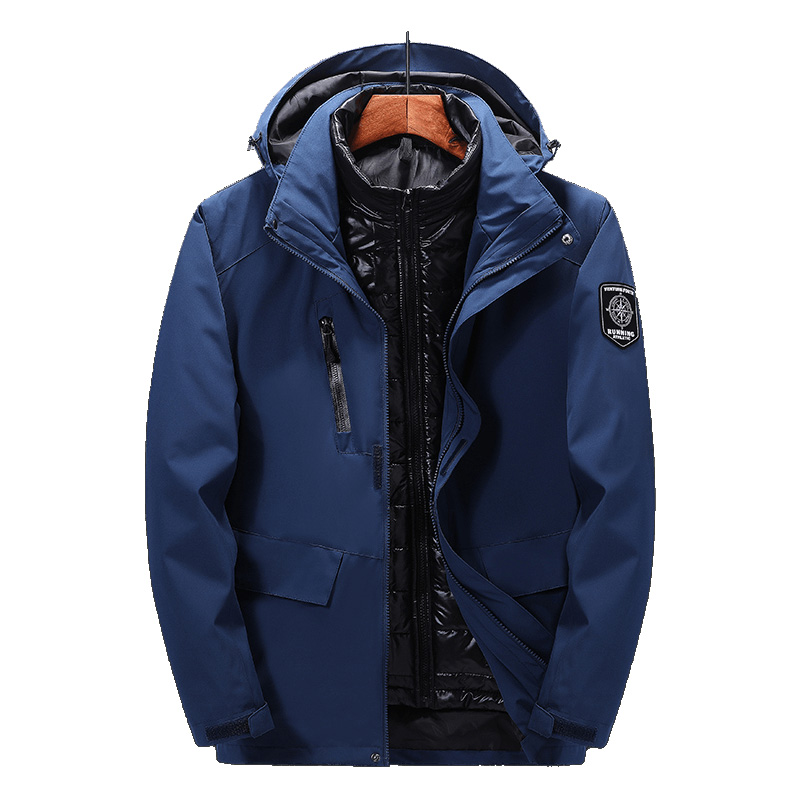 亚特羽绒冲锋衣男三合一登山服女户外防水两件套秋冬保暖外套潮牌 亚特羽绒冲锋衣男三合一登山服女户外防水两件套秋冬保暖外套潮牌