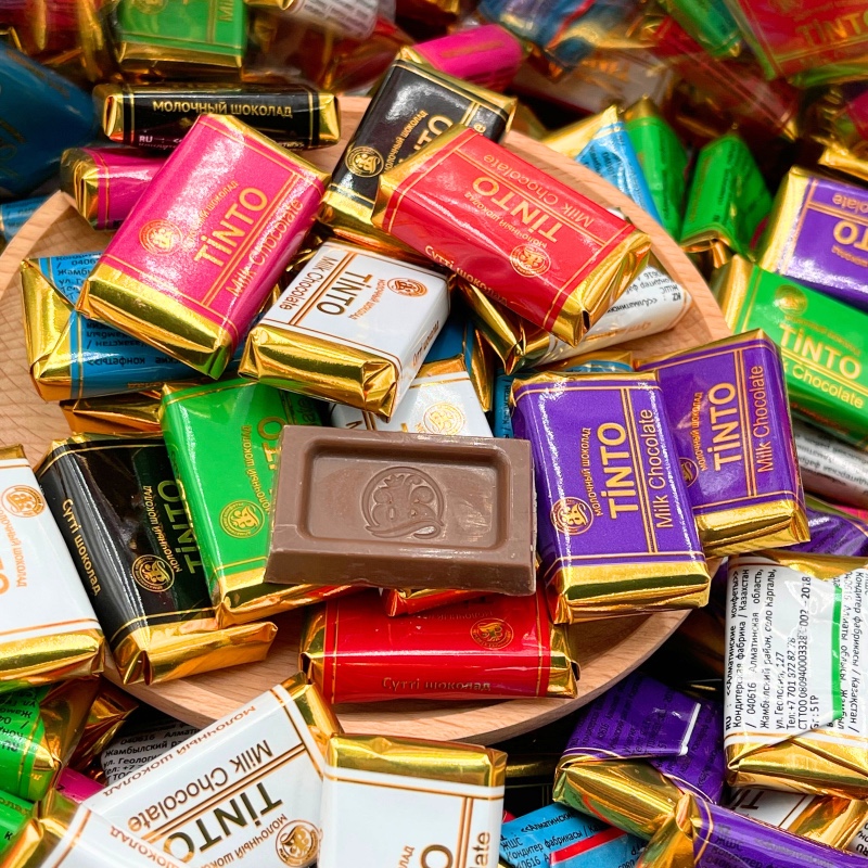 正品哈萨克斯坦巧克力片原装进口巧克力糖果喜糖婚庆霍尔果斯口岸 - 图1