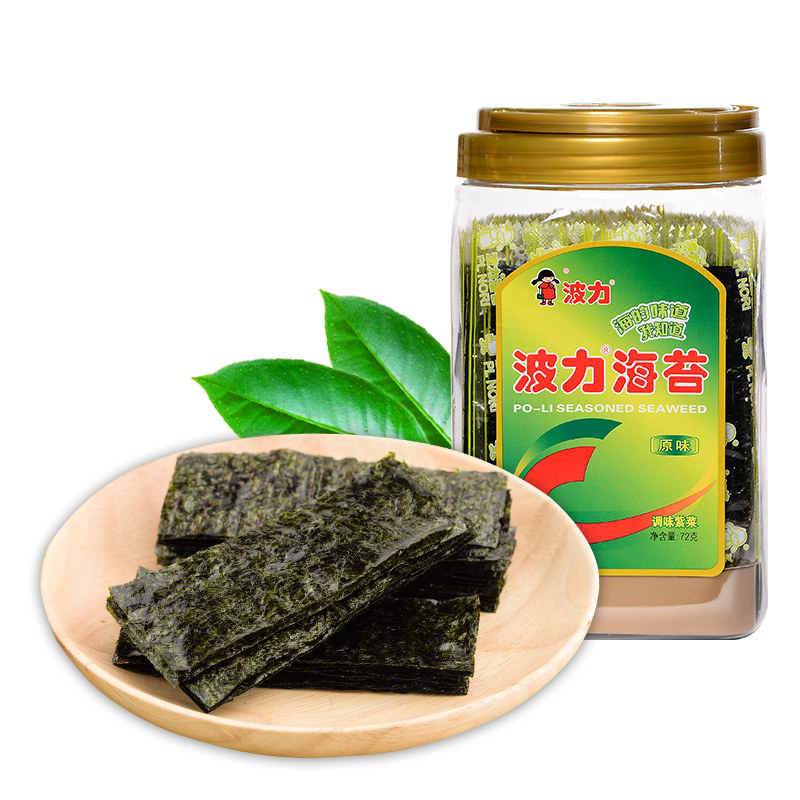 【波力海苔原味72g桶装】海苔即食 波力海苔系列