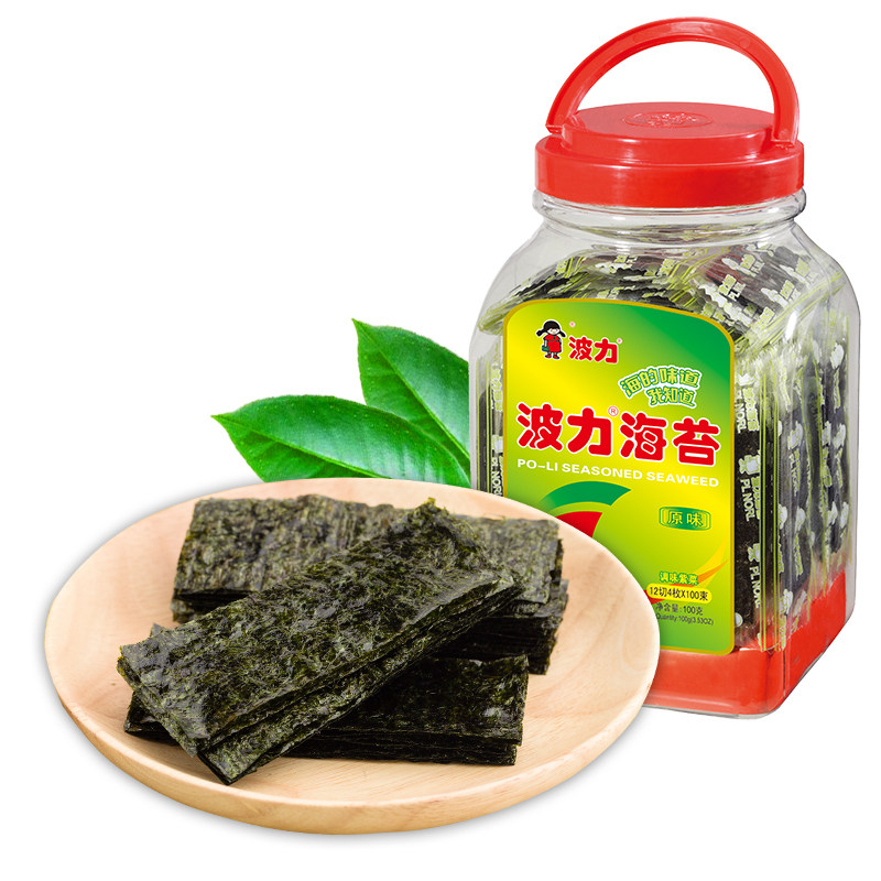 【波力海苔原味100g桶装】寿司海苔 波力海苔系列