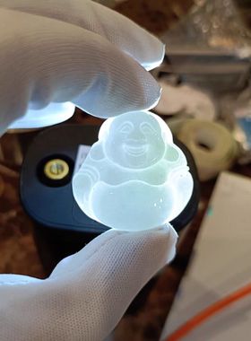 货弥勒佛公玉观音玉佛吊坠男女款